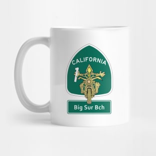 Big Sur Beach Motorbike Vacation on Pacific Coast Highway Mug